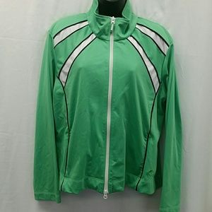 Classic 80's style Green and white Track jacket